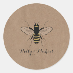 Sticker Mariage pour abeilles à miel inspiré par l