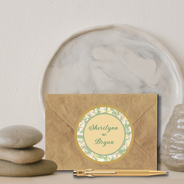 Sticker Mariage rond Honeysuckie (Créateur téléchargé)