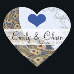 Sticker Mariage Royal Blue Peacock Feathers<br><div class="desc">voir plus vintage paon oiseau Peacock Wedding Invitations Vintage Art nouveau Peacock Bird Parade Mariage -voir plus Vintage Bird Products Vintage Paisley Peacock Colors ou Fuchsia and Lime Paisley Faire-part de mariage -Paisley Peacock Colours Wedding Invitations, RSVP, Save the Date and Direction or Reception Cards. Cartes RSVP et Place RSVP...</div>