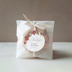 Sticker Mariage Rustique Pine Poinsettia