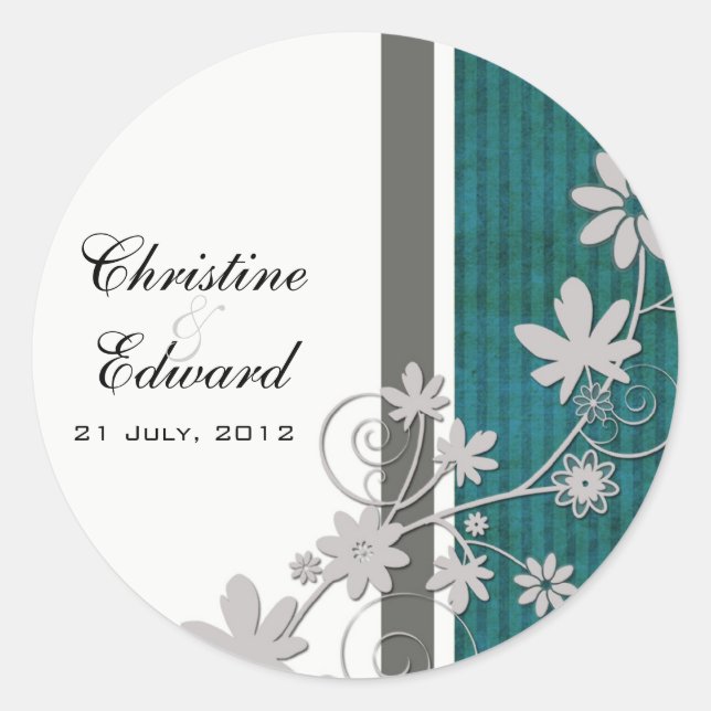 Sticker Mariage turquoise (Devant)
