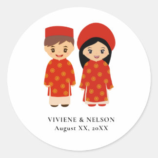 Sticker Mariage vietnamien - Nicole