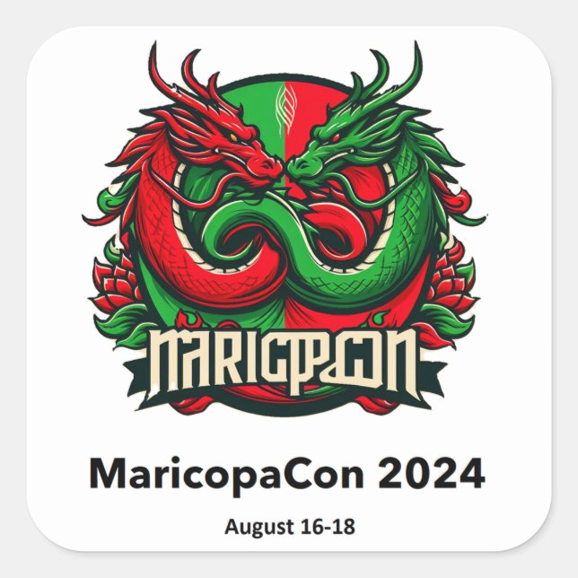 Sticker MaricopaCon 2024 (Dragons) (Devant)