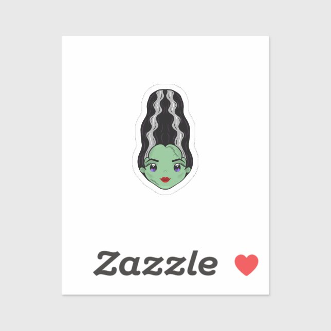 Sticker Mariée de Frankenstein (Feuille)