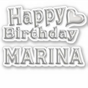 Sticker Marina Happy Birthday