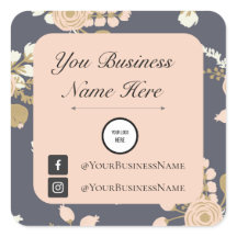 Sticker marketing d'entreprise élégant