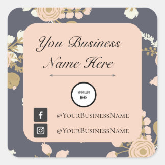 Sticker marketing d'entreprise élégant