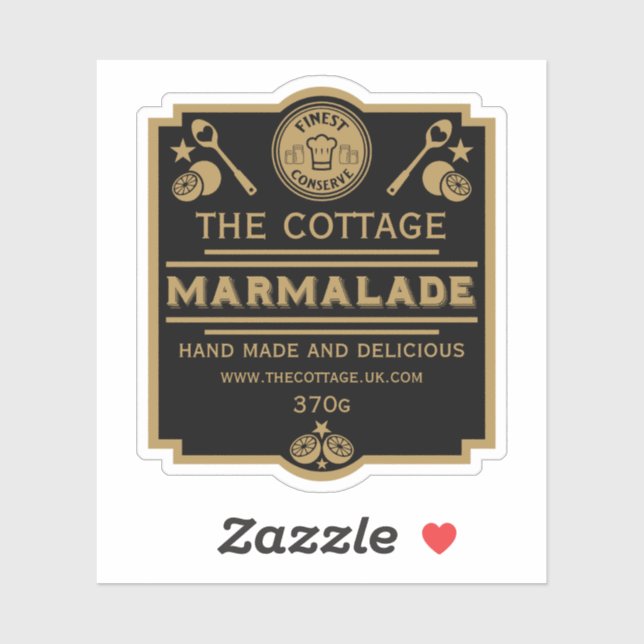 Sticker Marmalade Conserve Maker (Feuille)
