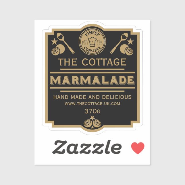Sticker Marmalade Conserve Maker (Feuille)