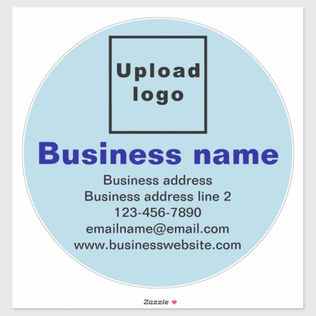 Sticker Marque commerciale sur bleu clair Grand Vinyle ron (Feuille)