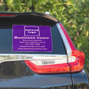 Sticker Marque commerciale sur violet Grand Carré Vinyl