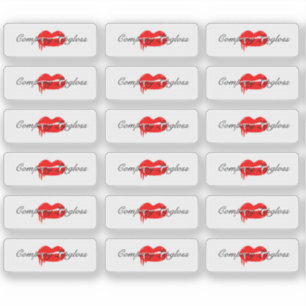 Sticker Marque du logo Halloween Lip Gloss Packaging