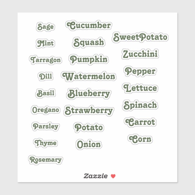 Sticker Marqueur de jardin (Feuille)