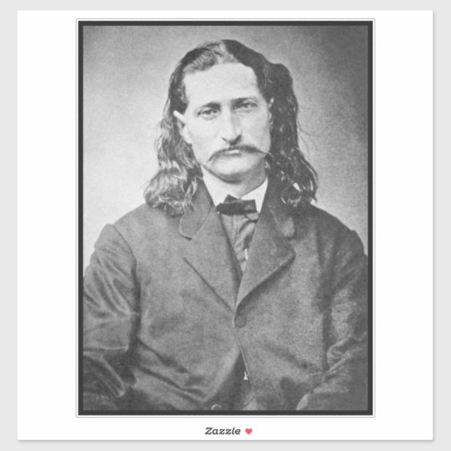 Sticker Marshal Wild Bill Hickok Old West Gunfighter (Feuille)
