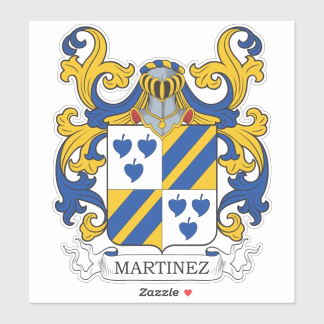 Sticker Martinez Family Crest (Feuille)
