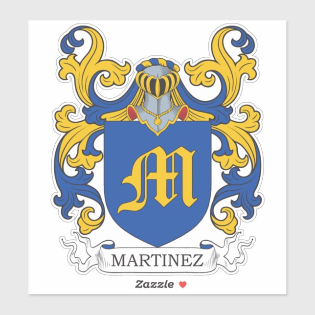 Sticker Martinez Family Crest (Feuille)