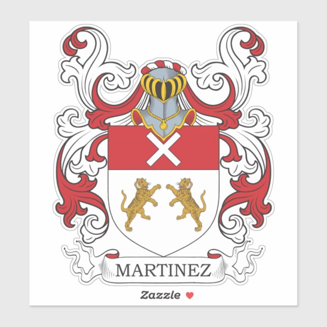 Sticker Martinez Family Crest (Feuille)