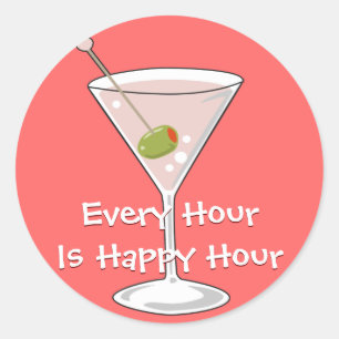 Sticker Martini rose