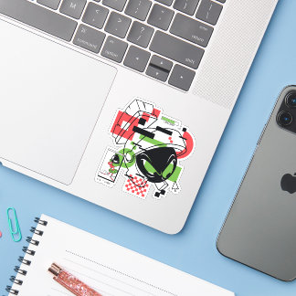 Sticker MARVIN THE MARTIAN™ Glitch