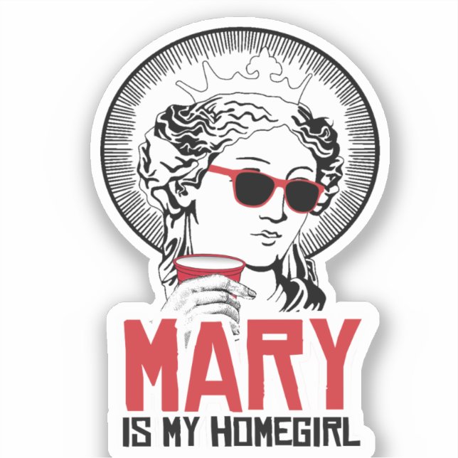 Sticker Mary est ma fille (Recto)
