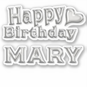 Sticker Mary Happy Birthday