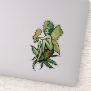 Sticker Mary Jane Fairy Green Goddess Toker