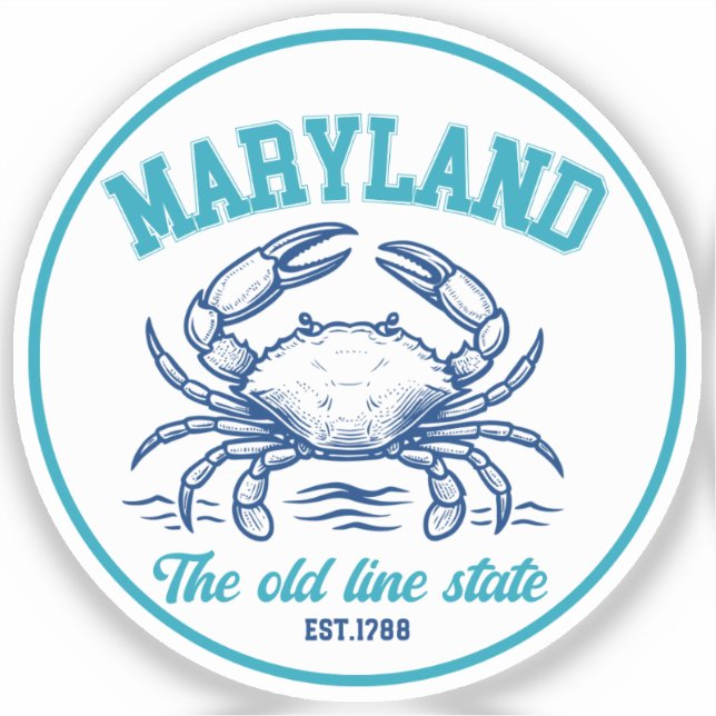 Sticker Maryland Old Line State Gift for Nature Lover (Recto)