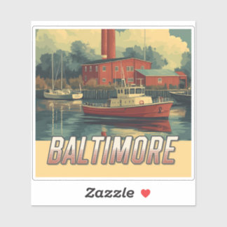 Sticker Maryland vintage Baltimore