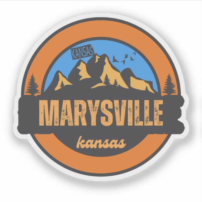 Sticker Marysville, Kansas (Devant)