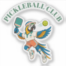 Mascotte de club de pickleball personnalisée pour