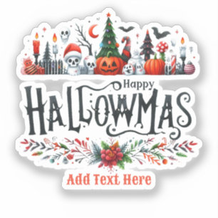 Sticker Mashup de Noël d'Halloween