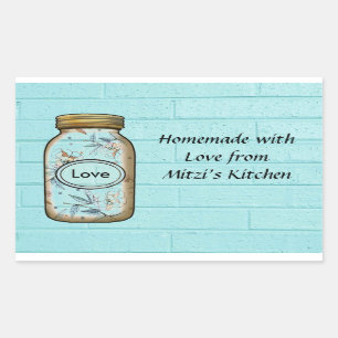 Sticker Mason Jar / Étiquettes personnalisent.
