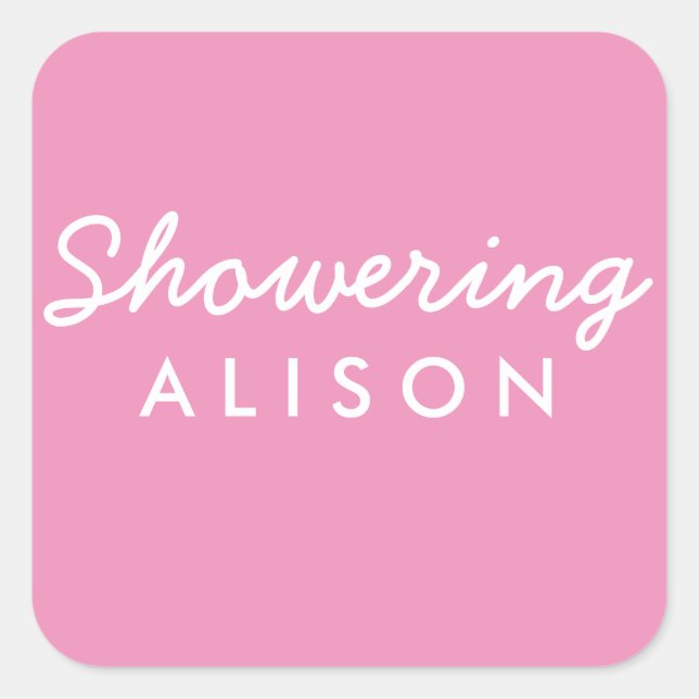 Sticker Mason Jar pour maman-to-be Baby shower (Devant)