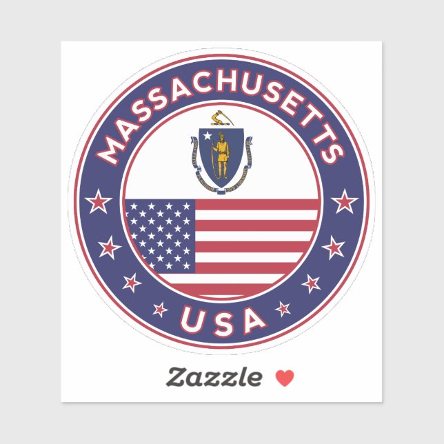 Sticker Massachusetts (Feuille)