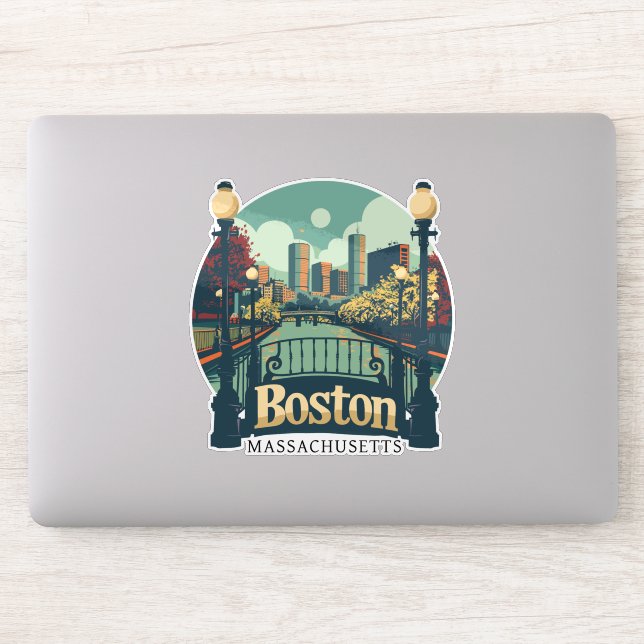 Sticker Massachusetts de Boston (Ordinateur)