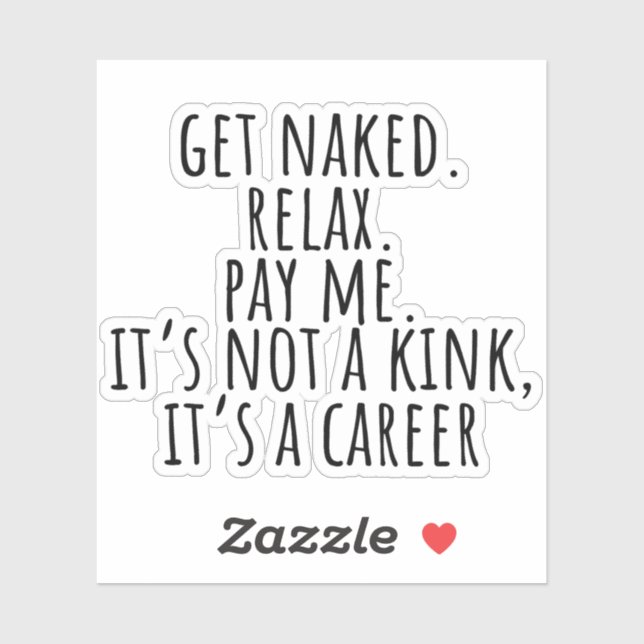 Sticker Massage amusant Thérapie (Feuille)