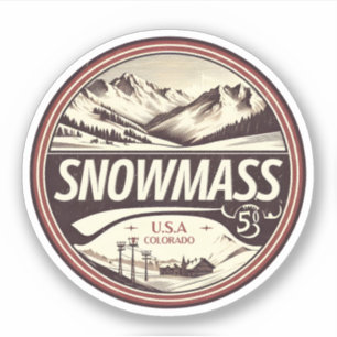 Sticker Masse de neige d'Aspen   Colorado Ski, Cadeaux de 