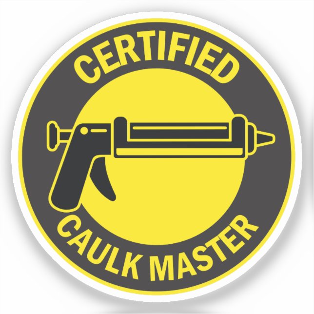 Sticker Master Caulk certifié (Recto)