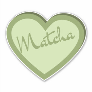 Sticker Matcha boba thé vert, matcha