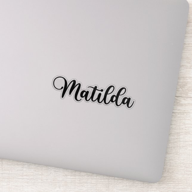 Sticker Matilda Nom - Calligraphie manuscrite (Détail)