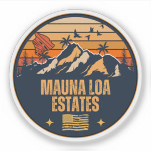 Sticker Mauna Loa Estates, Hawaï