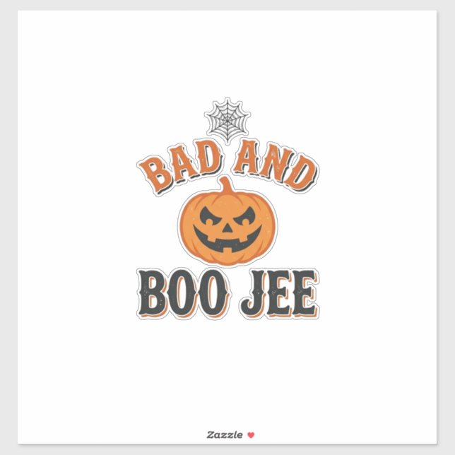 Sticker Mauvais et Boo Jee Halloween Citrouille Graphique_ (Feuille)