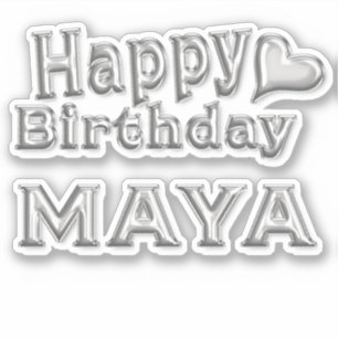 Sticker Maya Happy Birthday