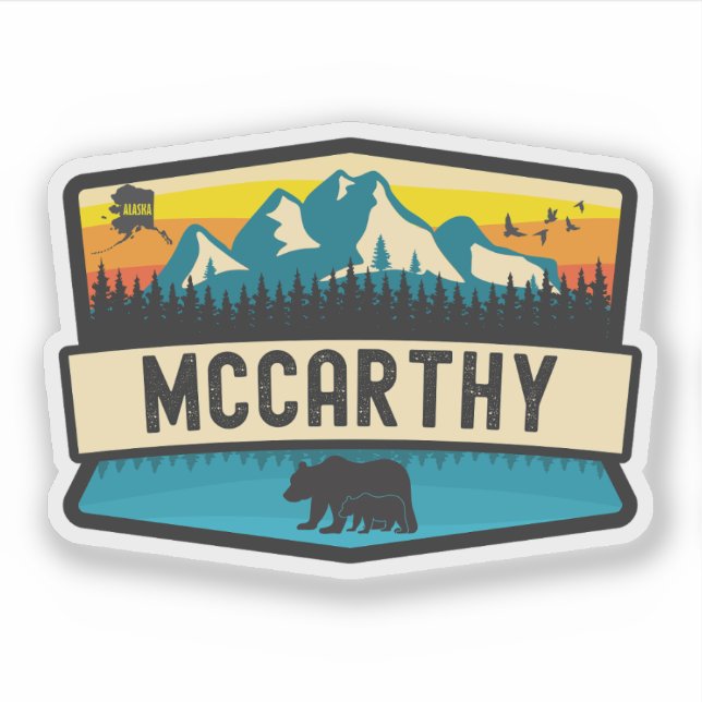 Sticker McCarthy, Alaska (Devant)