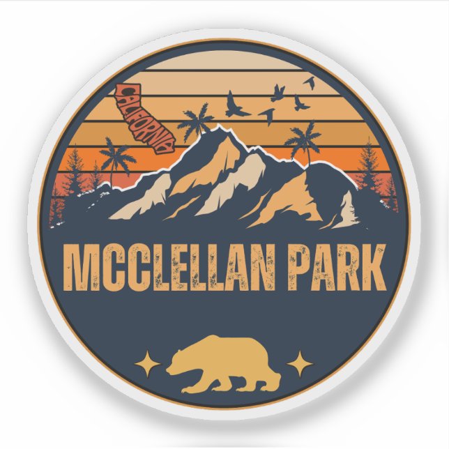 Sticker McClellan Park, Californie (Devant)