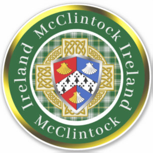 Sticker McClintock Shield & Celtic Cross Personnalisé