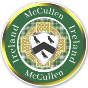 Sticker McCullen Shield & Croix celtique personnalisée