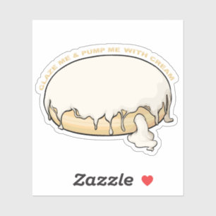 Sticker Me Verser Et Me Pomper Avec De La Crème Doughnut