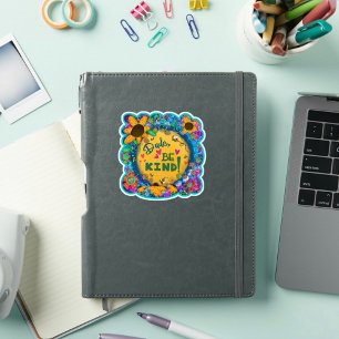 Sticker Mec Be Kind Fun Colorful Kindness