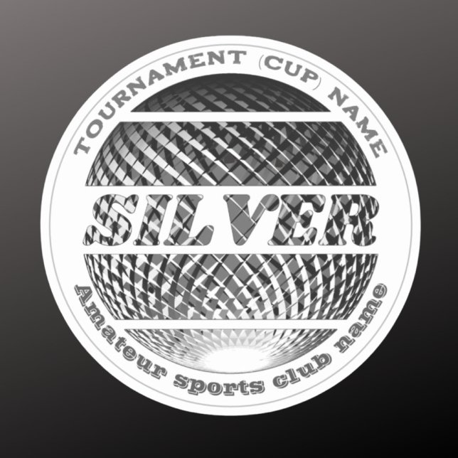 Sticker Médaille d'argent 2ème place gagnant tour  (Créateur téléchargé)
